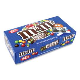 Pretzel M and M's, 1.14 oz Pack, 24 Packs/Box, Delivered in 1-4 Business Days