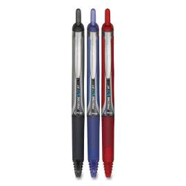 Precise V5RT Roller Ball Pen, Retractable, Extra-Fine 0.5 mm, Assorted Ink and Barrel Colors, 3/Pack