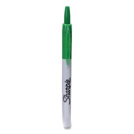 Fine Tip Permanent Marker, Fine Bullet Tip, Green, Dozen