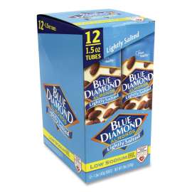 Low Sodium Lightly Salted Almonds, 1.5 oz Tube, 12 Tubes/Box, Delivered in 1-4 Business Days