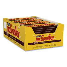 Chocolate Candy Bar, 1.75 oz Bar, 36 Bars/Box, Delivered in 1-4 Business Days
