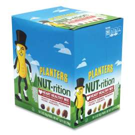NUT-rition Heart Healthy Mix, 1.5 oz Tube, 18 Tubes/Box, Delivered in 1-4 Business Days