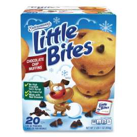 Little Bites Muffins, Chocolate Chip, 1.65 oz Pouch, 20 Pouches/Box, Delivered in 1-4 Business Days
