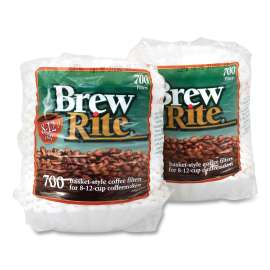 Basket Coffee Filters, 8 to 12 Cup Size, 700/Bag, 2 Bags/Pack, Delivered in 1-4 Business Days