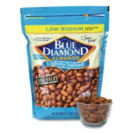 Low Sodium Lightly Salted Almonds, 10 oz Bag, Delivered in 1-4 Business Days