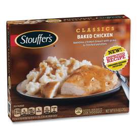 Classics Baked Chicken with Mashed Potatoes, 8.88 oz Box, 3 Boxes/Pack, Delivered in 1-4 Business Days
