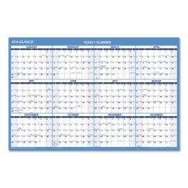 Horizontal Reversible/Erasable Wall Planner, 36 x 24, AY: 12-Month (July-June): 2022-2023, RY: 12-Month (Jan-Dec): 2023