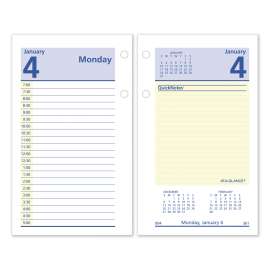 QuickNotes Desk Calendar Refill, 3.5 x 6, White Sheets, 2023