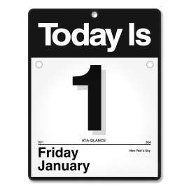 Today Is Wall Calendar, 9.5 x 12, White Sheets, 12-Month (Jan to Dec): 2023
