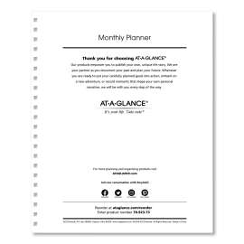 Monthly Planner Refill, 11 x 9, White Sheets, 12-Month (Jan to Dec): 2023