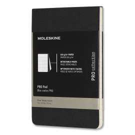 PRO Pad, Meeting-Minutes/Notes Format, Black Cover, 96 Ivory 3.5 x 5.5 Sheets