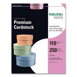 Exact Index Card Stock, 94 Bright, 110 lb Index Weight, 8.5 x 11, White, 250/Pack