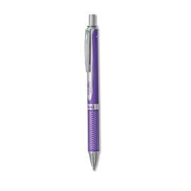 EnerGel Alloy RT Gel Pen, Retractable, Medium 0.7 mm, Violet Ink, Violet Barrel
