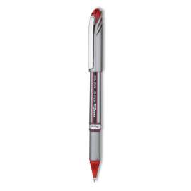EnerGel NV Gel Pen, Stick, Medium 0.7 mm, Red Ink, Red Barrel, Dozen