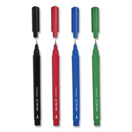 Permanent Marker, Pen-Style, Extra-Fine Needle Tip, Assorted Colors, 12/Pack