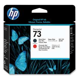 HP 73, (CD949A) Chromatic Red/Matte Black Printhead
