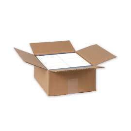 Waterproof Shipping Labels with TrueBlock and Sure Feed, Laser Printers, 2 x 4, White, 10/Sheet, 500 Sheets/Box