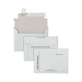 Disk/CD Foam-Lined Mailers for CDs/DVDs, Square Flap, Redi-Strip Adhesive Closure, 8.5 x 6, White, 25/Box