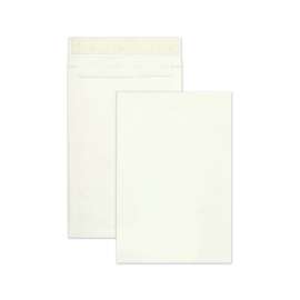 Lightweight 14 lb Tyvek Open End Expansion Mailers, #15 1/2, Cheese Blade Flap, Redi-Strip Closure, 12 x 16, White, 25/Box