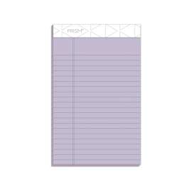 Prism + Colored Writing Pads, Narrow Rule, 50 Pastel Orchid 5 x 8 Sheets, 12/Pack
