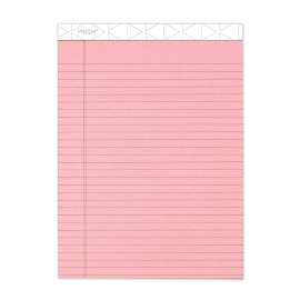 Prism + Colored Writing Pads, Wide/Legal Rule, 50 Pastel Pink 8.5 x 11.75 Sheets, 12/Pack