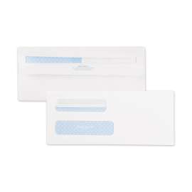 Double Window Redi-Seal Security-Tinted Envelope, #8 5/8, Commercial Flap, Redi-Seal Closure, 3.63 x 8.63, White, 500/Box