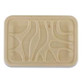 Fiber Trays, PLA Lined, PFAS Free, 1-Compartment, 8.2 x 5.7 x 0.7, Natural, Paper, 500/Carton