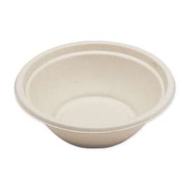 Fiber Bowls, 24 oz, 7.4" Diameter x 2.3"h, Natural, 500/Carton
