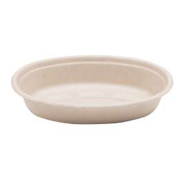 Fiber Burrito Bowls, 24 oz, 8" Diameter x 1.6"h, Natural, 400/Carton