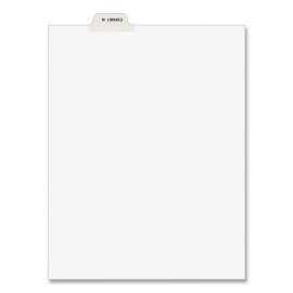 Avery-Style Preprinted Legal Bottom Tab Dividers, 26-Tab, Exhibit N, 11 x 8.5, White, 25/Pack