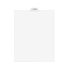 Avery-Style Preprinted Legal Bottom Tab Divider, 26-Tab, Exhibit C, 11 x 8.5, White, 25/PK