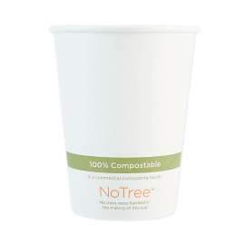NoTree Paper Hot Cups, 12 oz, Natural, 1,000/Carton