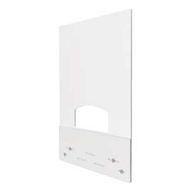 Mounting Safety Barrier with Pass Thru, 31.5" x 38", Acrylic, Clear, 2/Carton