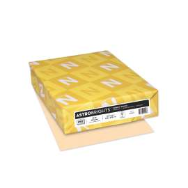 Color Cardstock, 65 lb Cover Weight, 8.5 x 11, Punchy Peach, 250/Pack