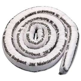 Maintenance Sorbent Mini-Boom, 3 gal, 3" Diameter x 12 ft Length, 4/Carton