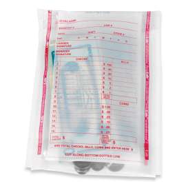 Deposit Bag, Plastic, 5.75 x 8.75 x 3, Clear, 1,000/Carton