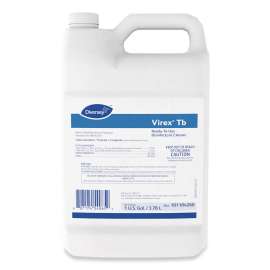 Virex TB Disinfectant Cleaner, Lemon Scent, Liquid, 1 gal Bottle, 4/Carton