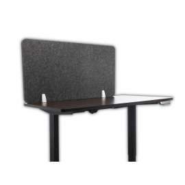Desk Screen Cubicle Panel and Office Partition Privacy Screen, 47 x 1 x 23.5, Polyester, Ash