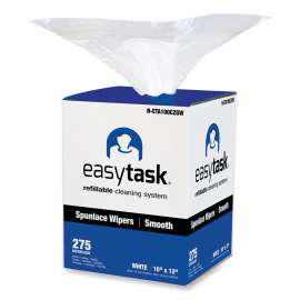 Easy Task A100 Wiper, Center-Pull, 10 x 12, 275 Sheets/Roll with Zipper Bag