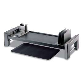 Professional Series Flat Panel Workstation, 25.88" x 11.5" x 2.5" to 4.5", Black/Silver, Supports 40 lbs