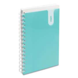 Medium Pocket Notebook, 1 Subject, Medium/College Rule, Aqua Cover, 8.5 x 6, 80 Sheets