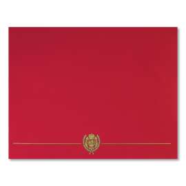 Classic Crest Certificate Covers, 9.38 x 12, Red, 5/Pack