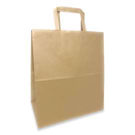 Kraft Paper Bags, 1/7th BBL 12 x 7 x 14, Natural, 300/Bundle