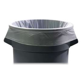 AccuFit Linear Low-Density Can Liners, 32 gal, 1.1 mil, 33" x 44", Clear, 25 Bags/Roll, 8 Rolls/Carton