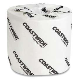 2-Ply Standard Toilet Paper, Septic Safe, White, 500 Sheets/Roll, 96 Rolls/Carton