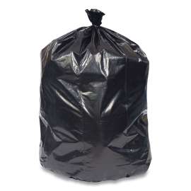 Linear Low-Density Can Liners, 60 gal, 0.95 mil, 38" x 58", Black, 100/Carton