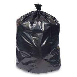 Linear Low-Density Can Liners, 45 gal, 1.5 mil, 40" x 48", Black, 50/Carton