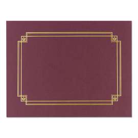 Premium Textured Certificate Holder, 12.65 x 9.75, Burgundy, 3/Pack