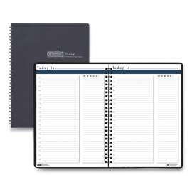 Recycled Nondated Weekly Assignment Book For Intermediate Grades, 40 Weeks: 8 Subjects, Blue Cover, 11 x 8.5