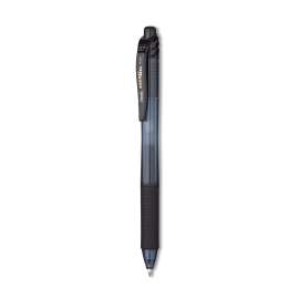 EnerGel-X Gel Pen, Retractable, Medium 0.7 mm, Black Ink, Black Barrel, 5/Pack